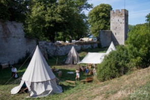 Telt fra middelalderen utenfor Visbys ringmur.